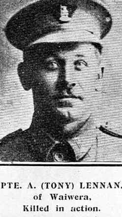 Portrait of Rifleman Anthony Lennan