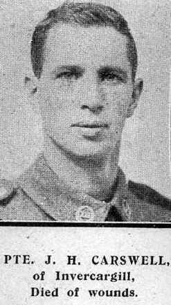 Portrait of Lance Corporal James Hugh Carswell