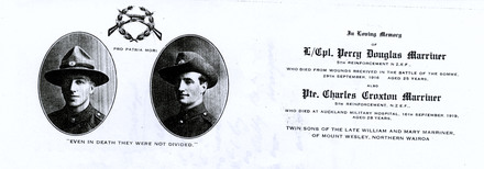 Portrait of Private Charles Croxton Marriner