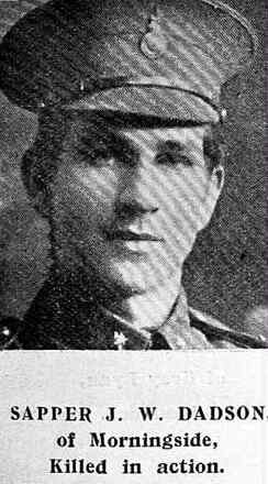 Portrait of Sapper John William Dadson