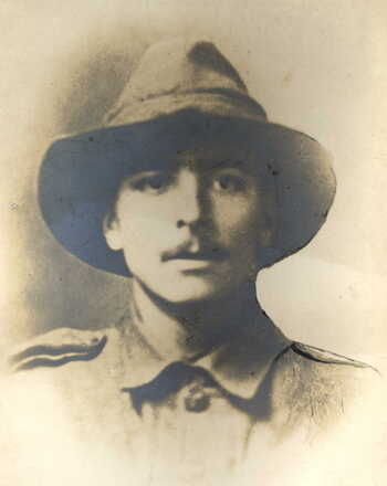 Portrait of Rifleman Geoffrey Crawcour Wilson
