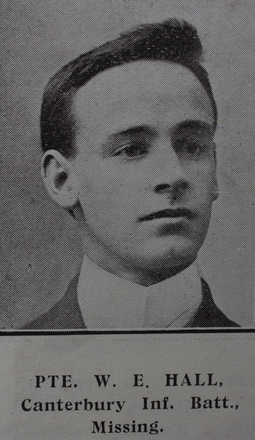 Portrait of Private William Ewart Hall
