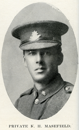 Portrait of Private Keith Howard Masefield