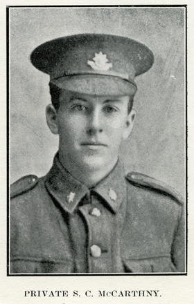 Portrait of Private Sydney Carlton Mccarthny