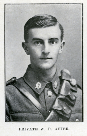 Portrait of Private William Roland Ahier