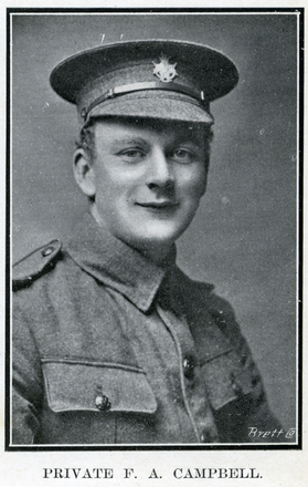 Portrait of Private Finlay Augustus Campbell