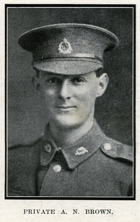 Portrait of Private Arthur Noel Brown
