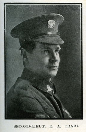 Portrait of Second Lieutenant Edward Arthur Craig