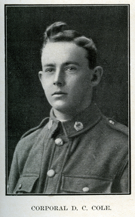Portrait of Corporal David Coates Cole