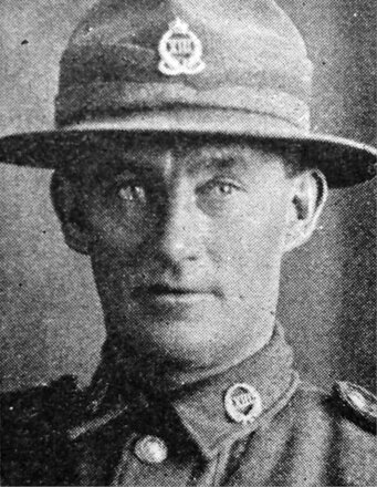 Portrait of Private John Arthur Kitching