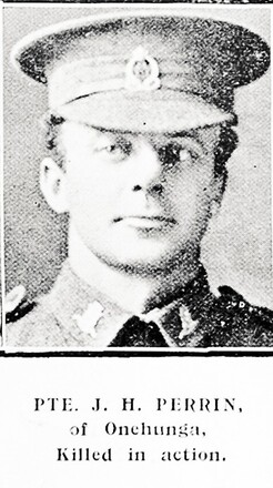 Portrait of Private John Harold Perrin