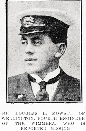 Portrait of Fourth Engineer Officer Douglas Lodder Mowatt