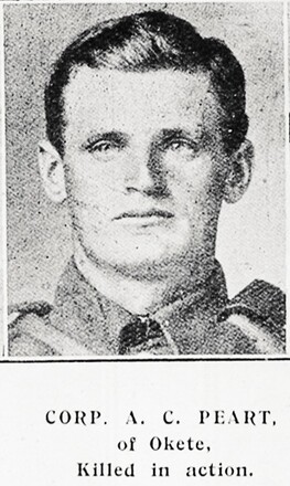 Portrait of Corporal Alfred Cuthbert Peart