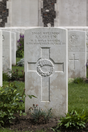 Portrait of Rifleman Albert Sears Green