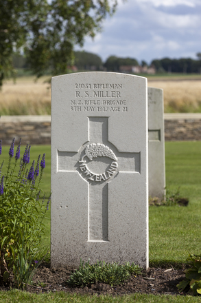 Portrait of Rifleman Raymond Samuel Miller