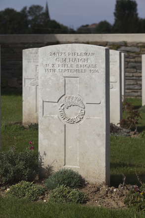 Portrait of Rifleman George Moffatt Haigh