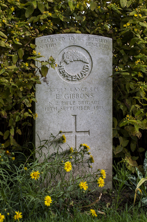 Portrait of Lance Corporal Edward Gibbons