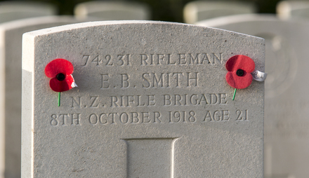 Portrait of Rifleman Ernest Bennett Smith